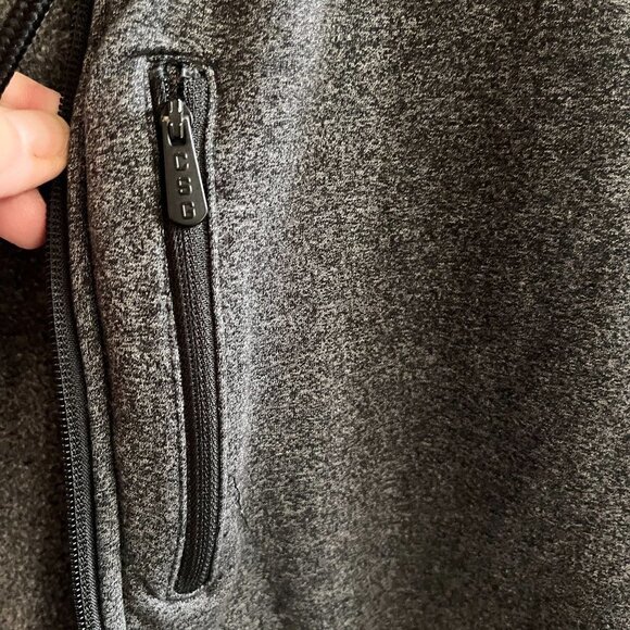 Champs Sports Gear CSG Sweater Hoodie Mens Medium Gray Pullover Zip Up Jacket - Picture 7 of 11